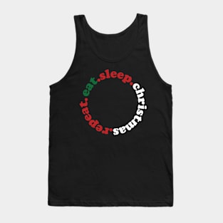 Eat Sleep Christmas Repeat Tank Top